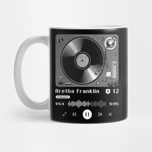 Aretha Franklin ~ Vintage Turntable Music Mug